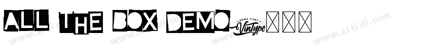 ALL THE BOX DEMO字体转换